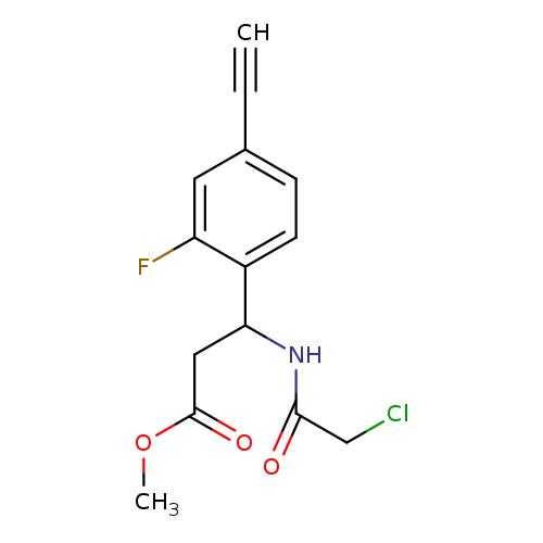 methyl 3-(2-chloroacetamido)-3-(4-ethynyl-2-fluorophenyl)propanoate