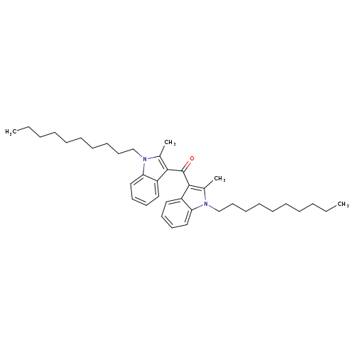 1-Decyl-3-(1-decyl-2-methyl-1H-indole-3-carbonyl)-2-methyl-1H-indole