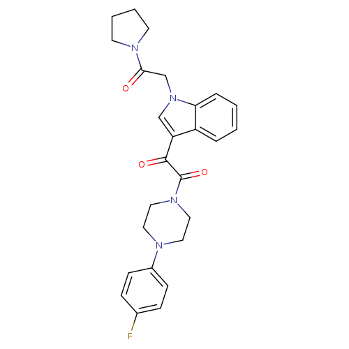 1-[4-(4-fluorophenyl)piperazin-1-yl]-2-{1-[2-oxo-2-(pyrrolidin-1-yl)ethyl]-1H-indol-3-yl}ethane-1,2-dione