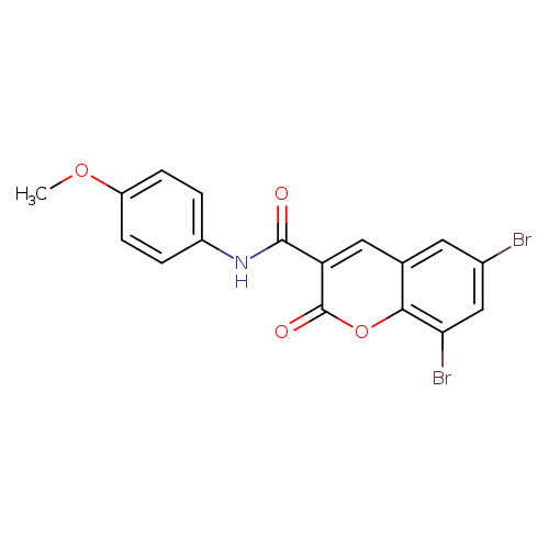 6,8-dibromo-N-(4-methoxyphenyl)-2-oxo-2H-chromene-3-carboxamide