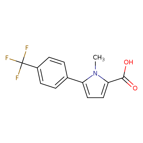1-Methyl-5-[4-(trifluoromethyl)phenyl]pyrrole-2-carboxylic acid