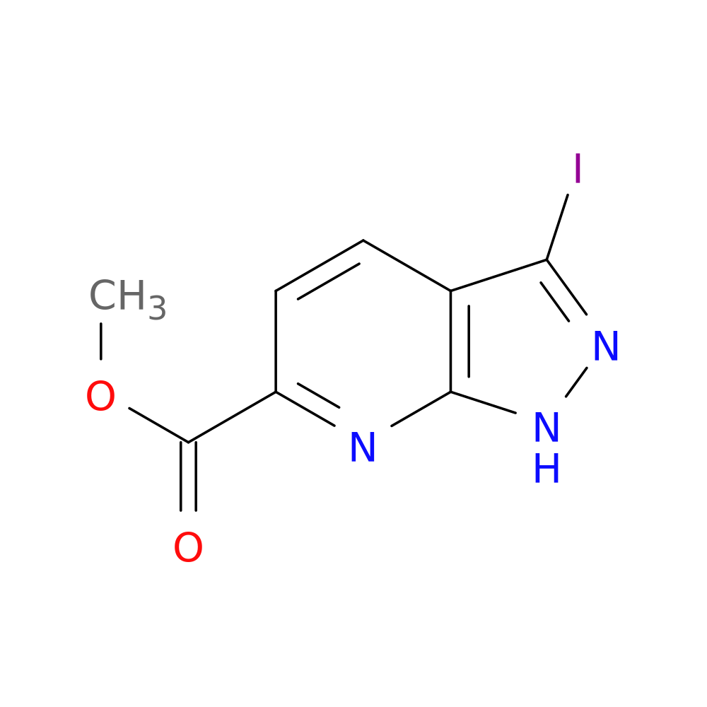 methyl 3-iodo-1H-pyrazolo[3,4-b]pyridine-6-carboxylate
