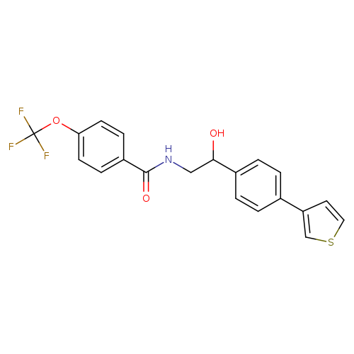 N-{2-hydroxy-2-[4-(thiophen-3-yl)phenyl]ethyl}-4-(trifluoromethoxy)benzamide