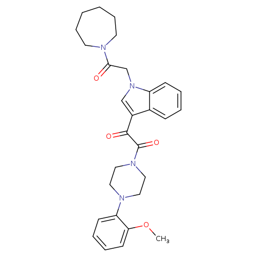 1-{1-[2-(azepan-1-yl)-2-oxoethyl]-1H-indol-3-yl}-2-[4-(2-methoxyphenyl)piperazin-1-yl]ethane-1,2-dione