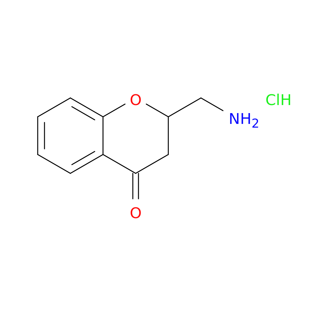 2-(aminomethyl)-3,4-dihydro-2H-1-benzopyran-4-one hydrochloride
