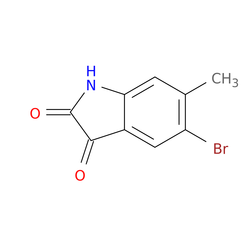 5-Bromo-6-methylindoline-2,3-dione