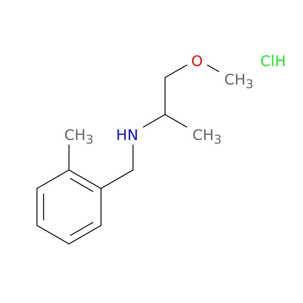 (2-METHOXY-1-METHYL-ETHYL)-(2-METHYL-BENZYL)-AMINE HYDROCHLORIDE