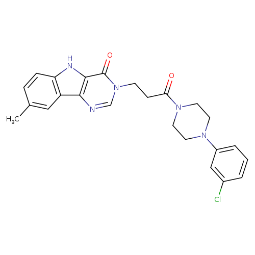 3-{3-[4-(3-chlorophenyl)piperazin-1-yl]-3-oxopropyl}-8-methyl-3H,4H,5H-pyrimido[5,4-b]indol-4-one