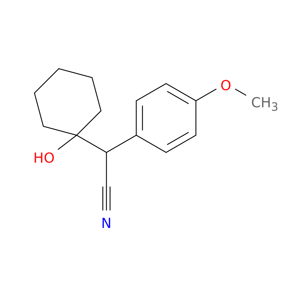1-[Cyano(4-methoxyphenyl)methyl]cyclohexanol