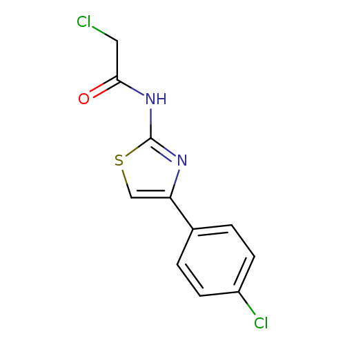 2-chloro-N-[4-(4-chlorophenyl)-1,3-thiazol-2-yl]acetamide