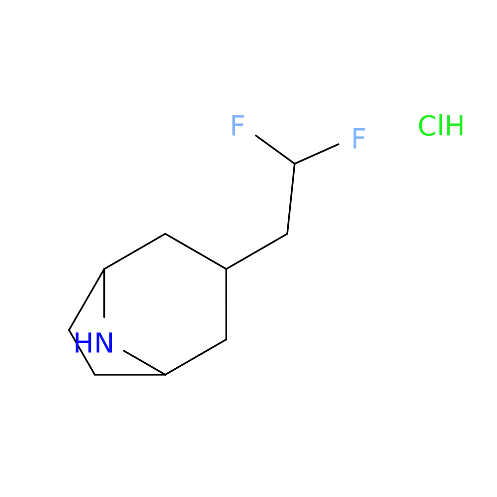 3-(2,2-difluoroethyl)-8-azabicyclo[3.2.1]octane hydrochloride