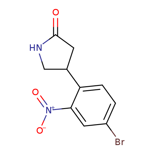4-(4-bromo-2-nitrophenyl)pyrrolidin-2-one