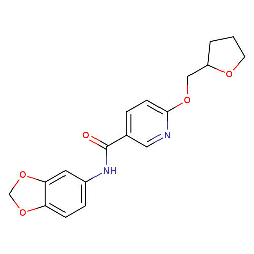 N-(2H-1,3-benzodioxol-5-yl)-6-[(oxolan-2-yl)methoxy]pyridine-3-carboxamide