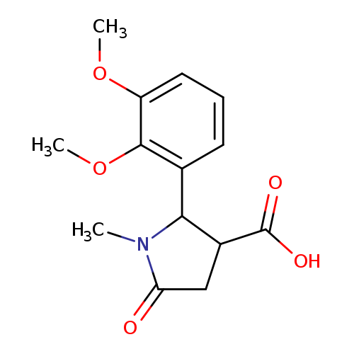 2-(2,3-dimethoxyphenyl)-1-methyl-5-oxopyrrolidine-3-carboxylic acid