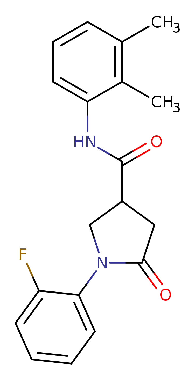 N-(2,3-dimethylphenyl)-1-(2-fluorophenyl)-5-oxopyrrolidine-3-carboxamide