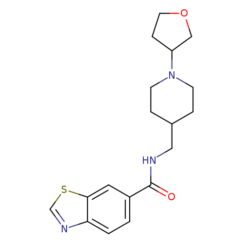 N-{[1-(oxolan-3-yl)piperidin-4-yl]methyl}-1,3-benzothiazole-6-carboxamide