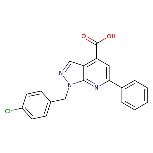 1-(4-Chlorobenzyl)-6-phenyl-1h-pyrazolo[3,4-b]pyridine-4-carboxylic acid