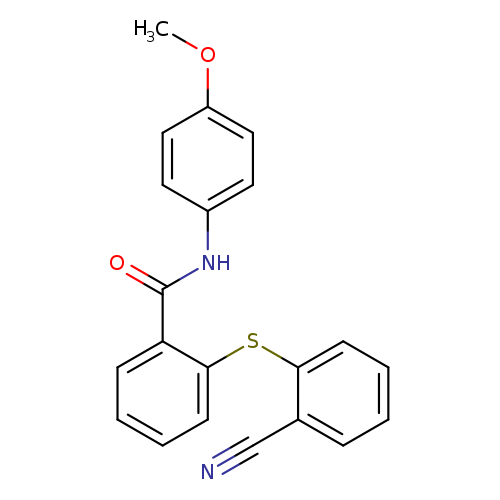2-[(2-cyanophenyl)sulfanyl]-N-(4-methoxyphenyl)benzamide