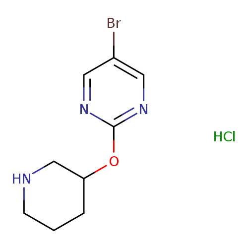 Pyrimidine, 5-bromo-2-(3-piperidinyloxy)-, hydrochloride (1:1)