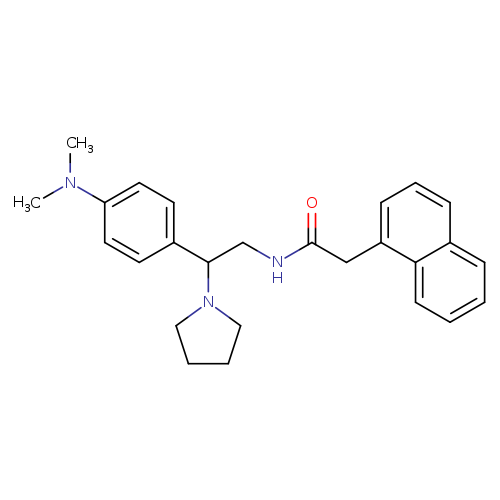 N-{2-[4-(dimethylamino)phenyl]-2-(pyrrolidin-1-yl)ethyl}-2-(naphthalen-1-yl)acetamide