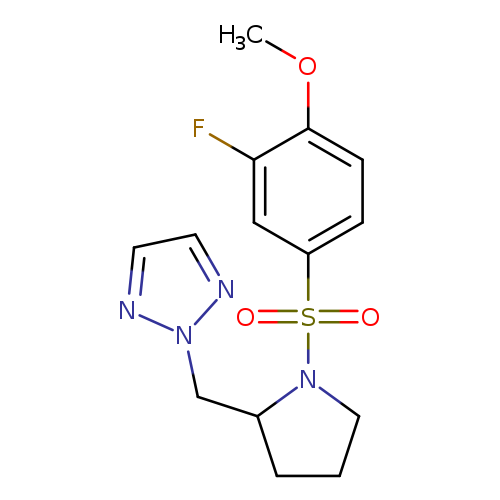 2-{[1-(3-fluoro-4-methoxybenzenesulfonyl)pyrrolidin-2-yl]methyl}-2H-1,2,3-triazole