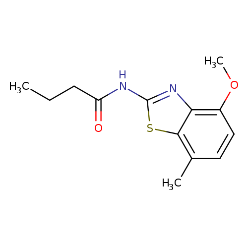 N-(4-methoxy-7-methyl-1,3-benzothiazol-2-yl)butanamide