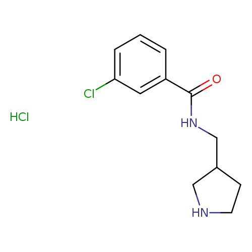3-Chloro-N-(pyrrolidin-3-ylmethyl)benzamide hydrochloride