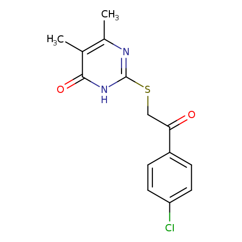 2-{[2-(4-chlorophenyl)-2-oxoethyl]sulfanyl}-5,6-dimethyl-3,4-dihydropyrimidin-4-one