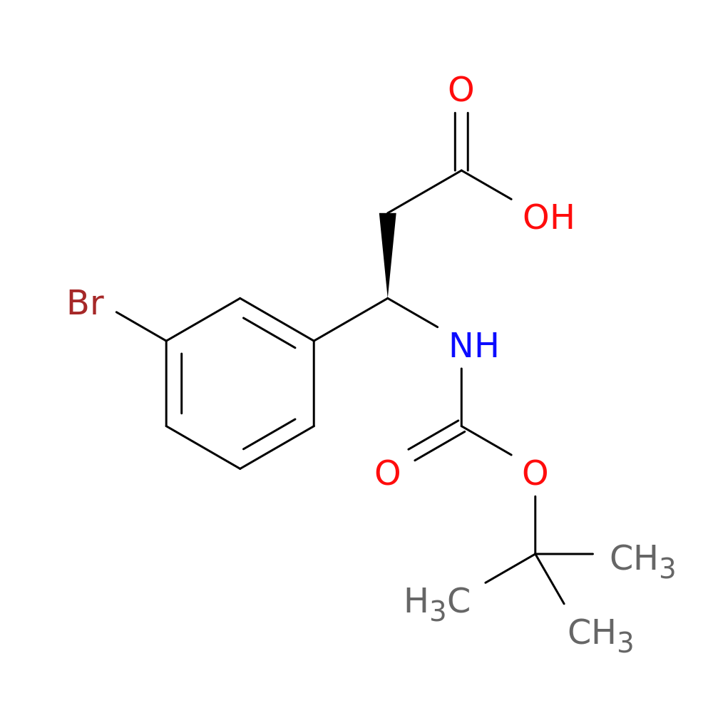 (R)-3-(3-Bromophenyl)-3-((tert-butoxycarbonyl)amino)propanoic acid