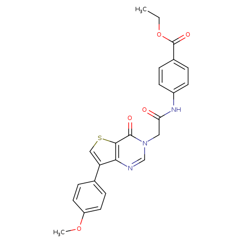 ethyl 4-{2-[7-(4-methoxyphenyl)-4-oxo-3H,4H-thieno[3,2-d]pyrimidin-3-yl]acetamido}benzoate