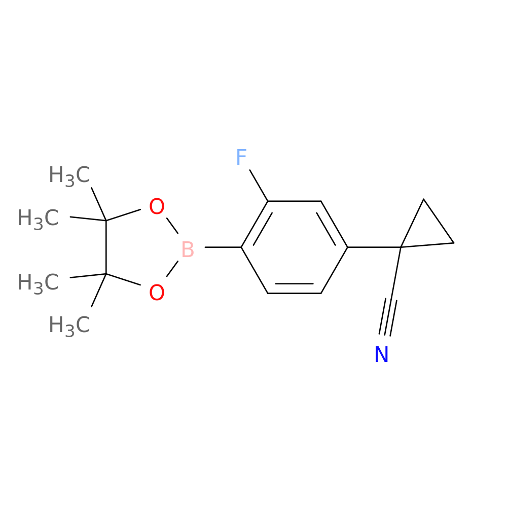 1-(3-Fluoro-4-(4,4,5,5-tetramethyl-1,3,2-dioxaborolan-2-yl)phenyl)cyclopropane-1-carbonitrile