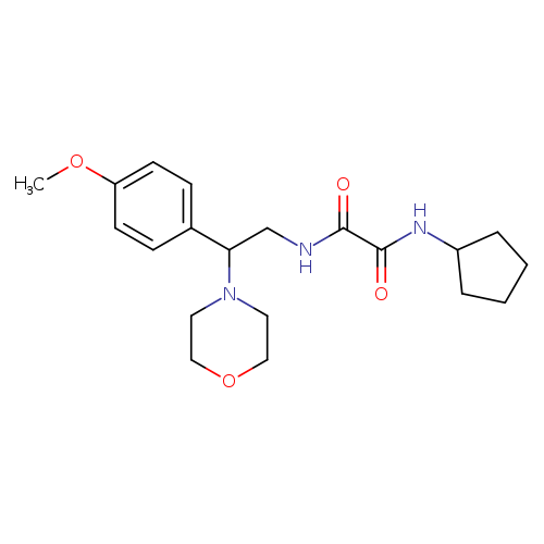 N-cyclopentyl-N'-[2-(4-methoxyphenyl)-2-(morpholin-4-yl)ethyl]ethanediamide