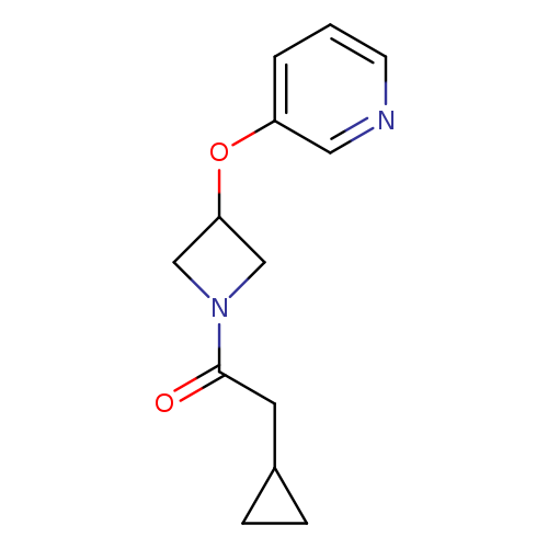 2-cyclopropyl-1-[3-(pyridin-3-yloxy)azetidin-1-yl]ethan-1-one