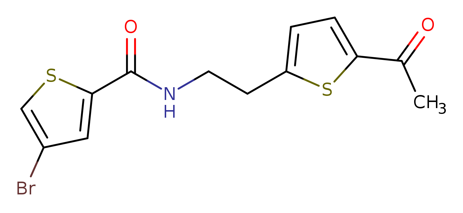 N-[2-(5-acetylthiophen-2-yl)ethyl]-4-bromothiophene-2-carboxamide