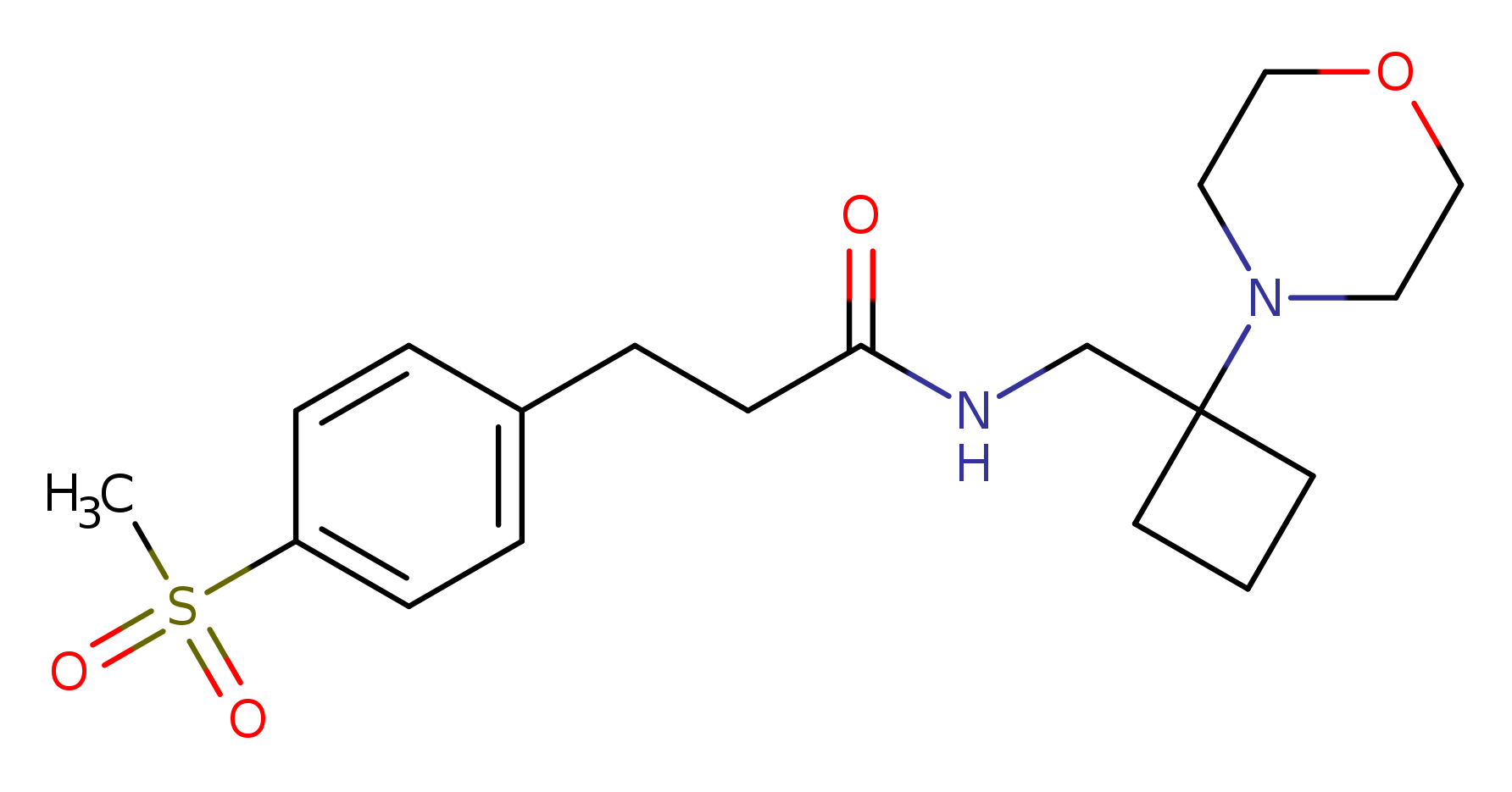 3-(4-methanesulfonylphenyl)-N-{[1-(morpholin-4-yl)cyclobutyl]methyl}propanamide