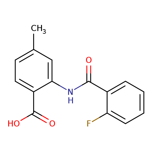 2-(2-fluorobenzamido)-4-methylbenzoic acid