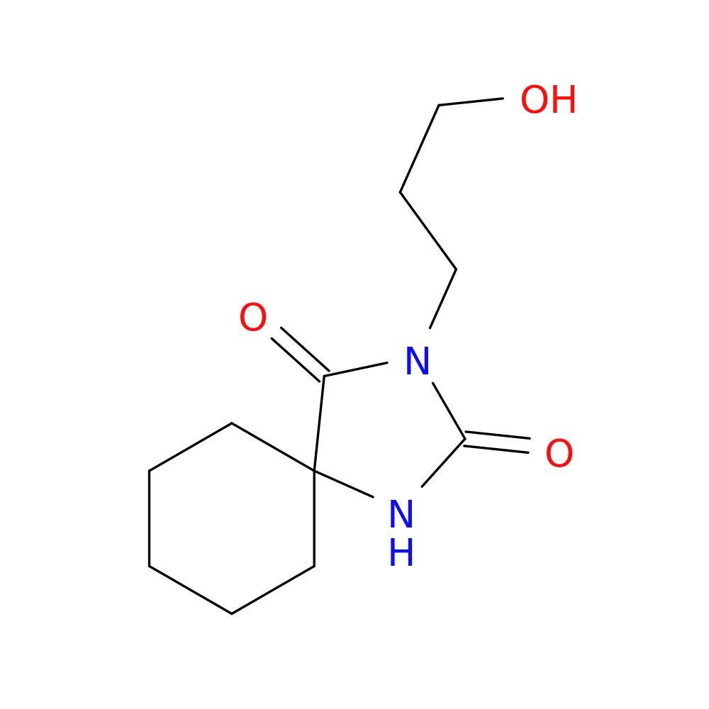 3-(3-hydroxypropyl)-1,3-diazaspiro[4.5]decane-2,4-dione