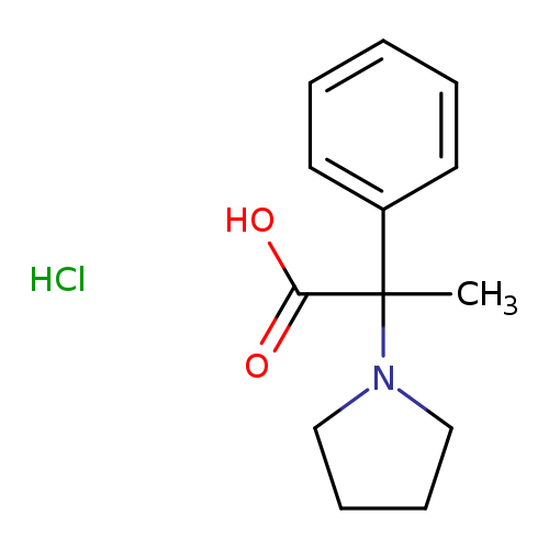 2-phenyl-2-(pyrrolidin-1-yl)propanoic acid hydrochloride