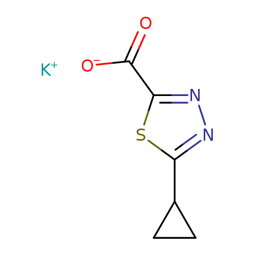 potassium 5-cyclopropyl-1,3,4-thiadiazole-2-carboxylate