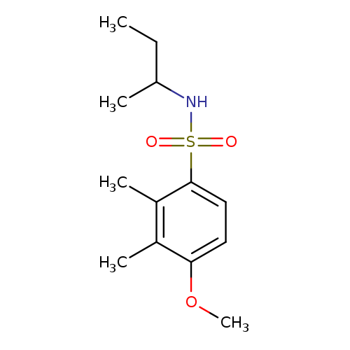 N-(butan-2-yl)-4-methoxy-2,3-dimethylbenzene-1-sulfonamide