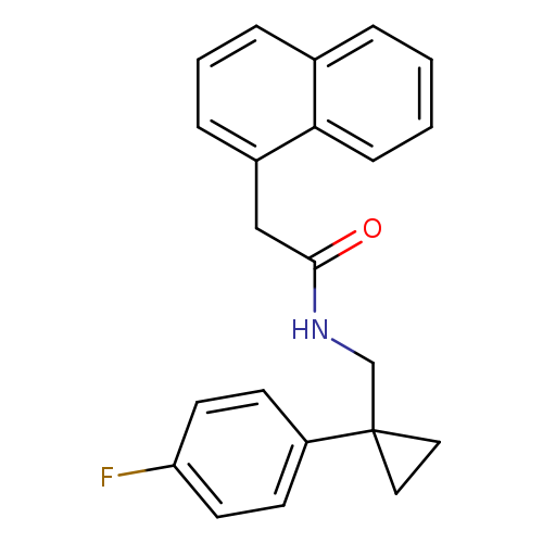 N-{[1-(4-fluorophenyl)cyclopropyl]methyl}-2-(naphthalen-1-yl)acetamide