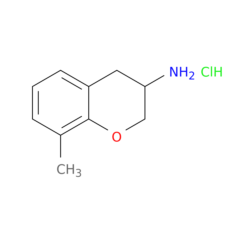 8-methyl-3,4-dihydro-2H-1-benzopyran-3-amine hydrochloride