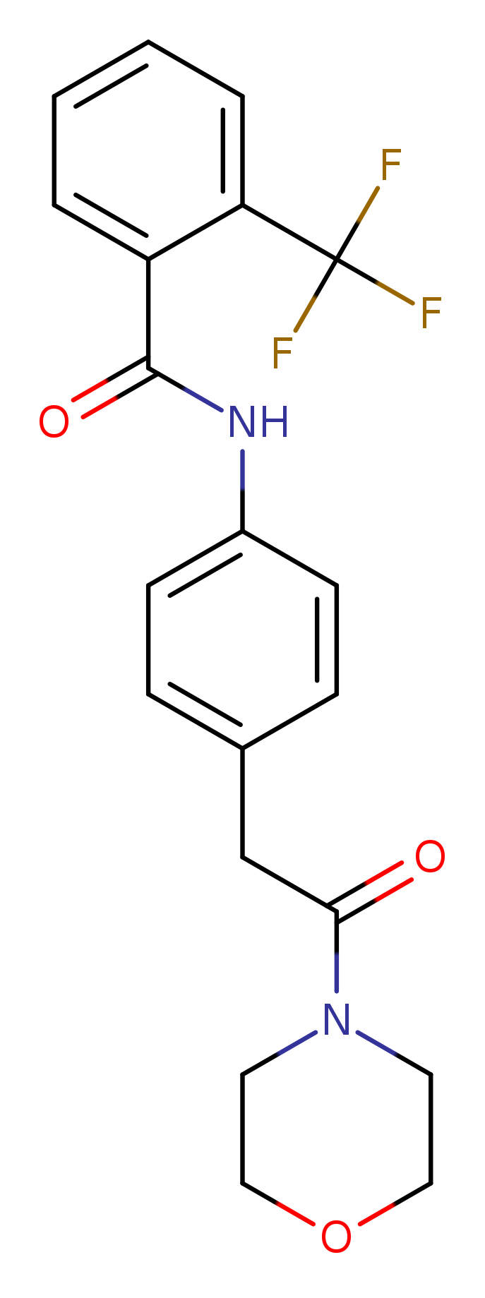 N-{4-[2-(morpholin-4-yl)-2-oxoethyl]phenyl}-2-(trifluoromethyl)benzamide