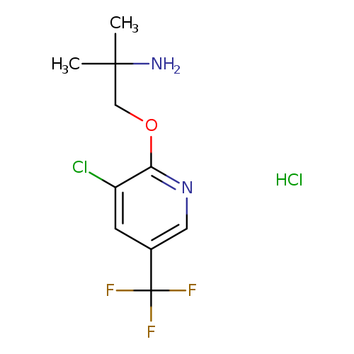 2-(2-amino-2-methylpropoxy)-3-chloro-5-(trifluoromethyl)pyridine hydrochloride