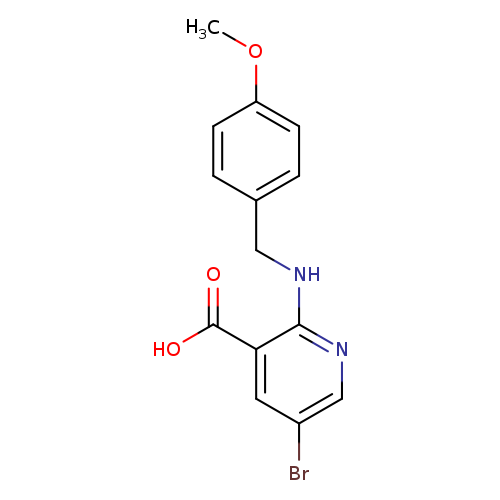 3-Pyridinecarboxylic acid, 5-bromo-2-[[(4-methoxyphenyl)methyl]amino]-