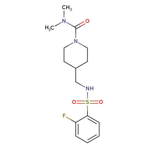 4-[(2-fluorobenzenesulfonamido)methyl]-N,N-dimethylpiperidine-1-carboxamide
