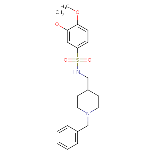 N-[(1-benzylpiperidin-4-yl)methyl]-3,4-dimethoxybenzene-1-sulfonamide