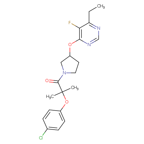 2-(4-chlorophenoxy)-1-{3-[(6-ethyl-5-fluoropyrimidin-4-yl)oxy]pyrrolidin-1-yl}-2-methylpropan-1-one