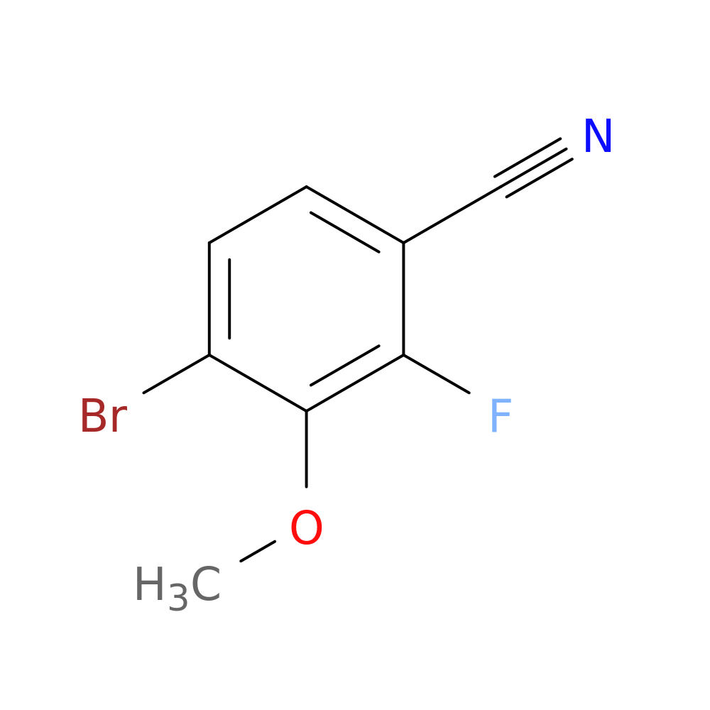 4-Bromo-2-fluoro-3-methoxybenzonitrile