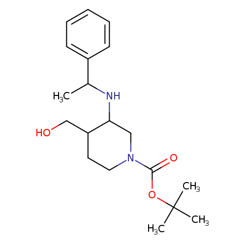 1-Piperidinecarboxylic acid, 4-(hydroxymethyl)-3-[(1-phenylethyl)amino]-, 1,1-dimethylethyl ester